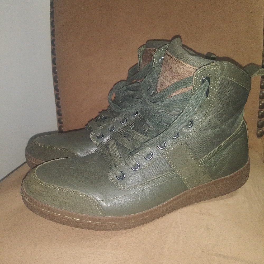 Diesel Voyager Leather High Top Shoes Men Size 9